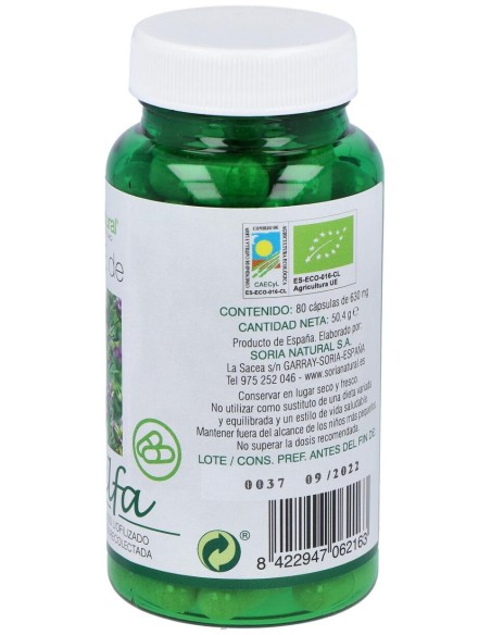 Soria Natural Verde De Alfalfa Bio 80Caps