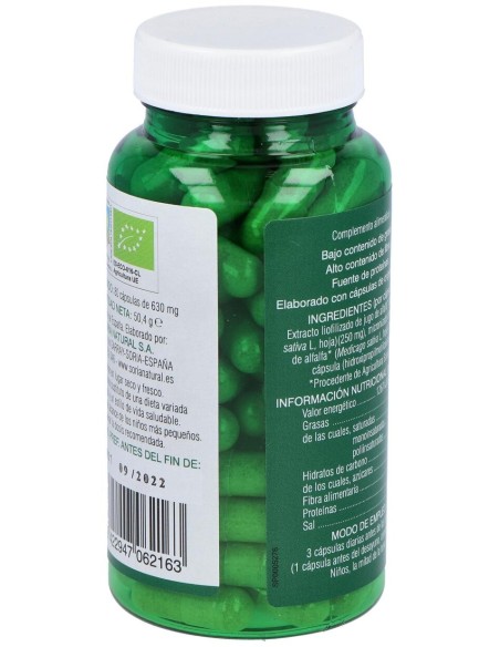Soria Natural Verde De Alfalfa Bio 80Caps