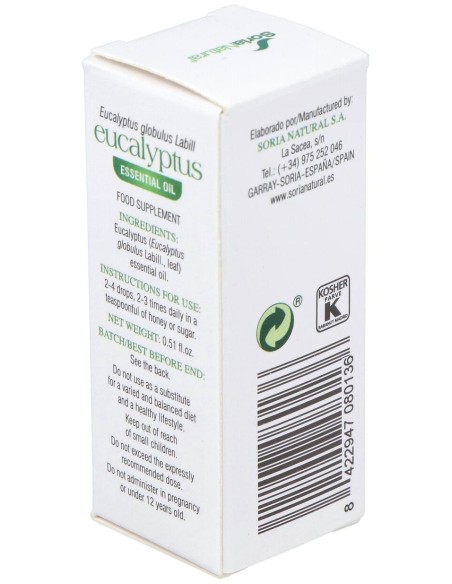 Soria Natural Aceite Esencial De Eucalipto 15Ml
