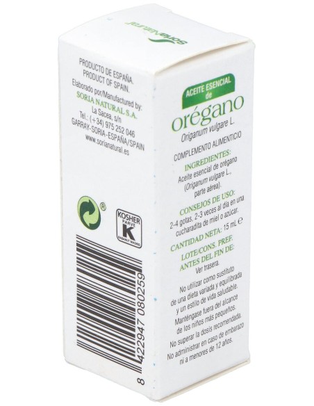 Soria Natural Aceite Esencial Oregano 15Cc