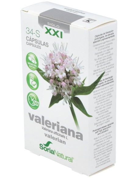 Soria Natural Valeriana Retard 30-S 30Cáps