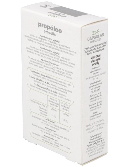 Soria Natural 30-S Propóleo Xxl 30 Cápsulas