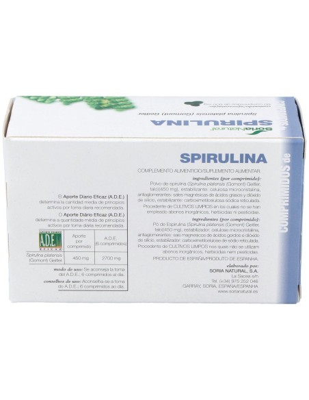 Soria Natural Spirulina 60Comp