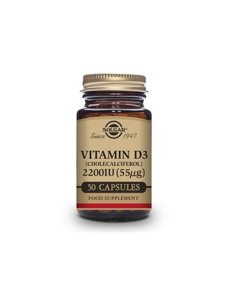 Solgar Vitamina D3 2200IU 50 Caps