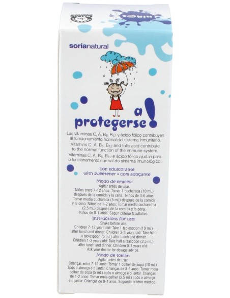 Soria Natural Jarabe Infantil A Protegerse 150Ml