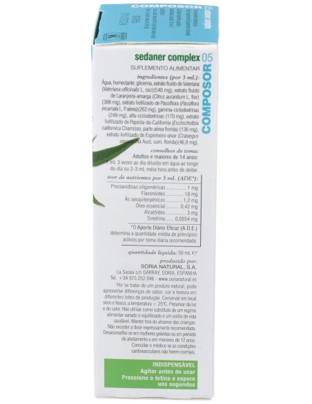Composor 05 Sedaner Complex Xxi 50Ml.