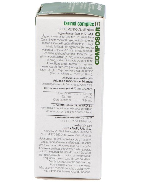 Soria Natural Composor 1 Farinol Complex Xxi