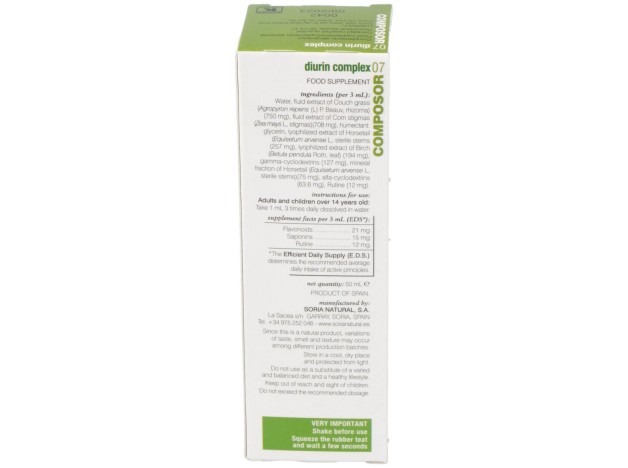 Soria Natural Composor 07 - Diurin Complex 50 Ml