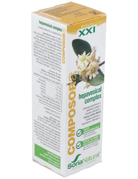 Soria Natural Composor 03 - Hepavesical 50Ml