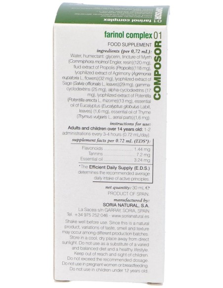 Soria Natural Composor 1 Farinol Complex Xxi