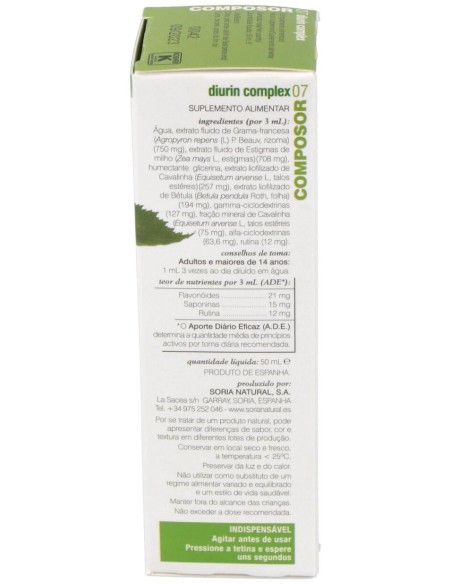 Soria Natural Composor 07 - Diurin Complex 50 Ml