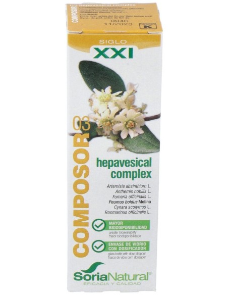 Soria Natural Composor 03 - Hepavesical 50Ml