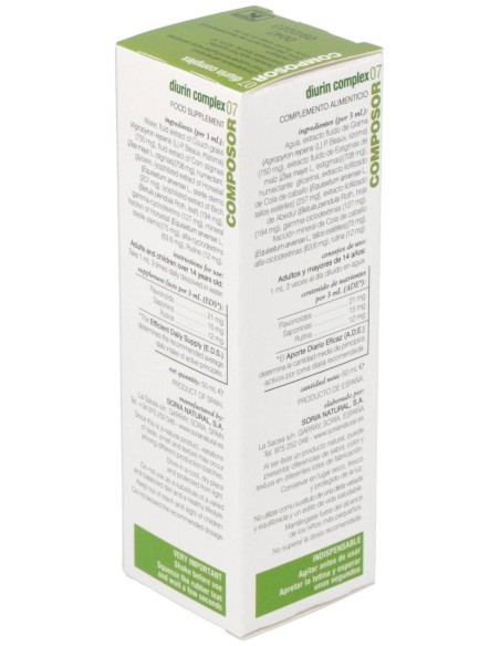 Soria Natural Composor 07 - Diurin Complex 50 Ml