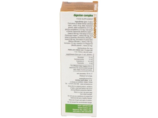 Soria Natural Composor 11 - Digeslan Complex 50Ml