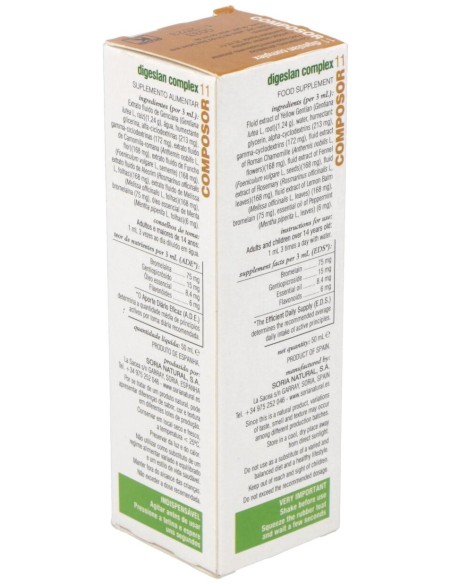 Soria Natural Composor 11 - Digeslan Complex 50Ml
