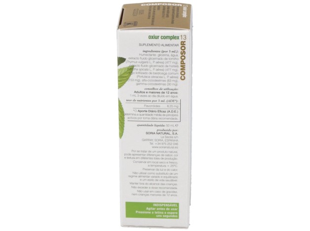 Soria Natural Composor 13 - Oxiur Complex 50Ml