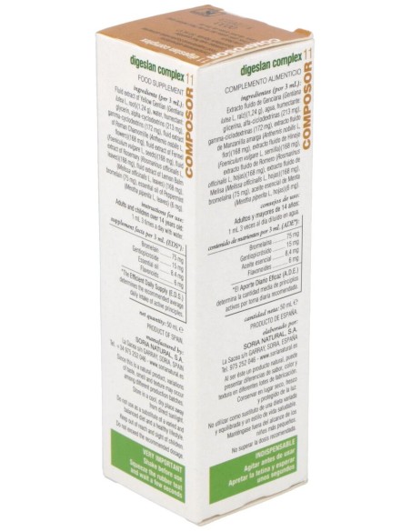 Soria Natural Composor 11 - Digeslan Complex 50Ml