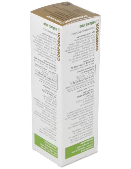 Soria Natural Composor 13 - Oxiur Complex 50Ml
