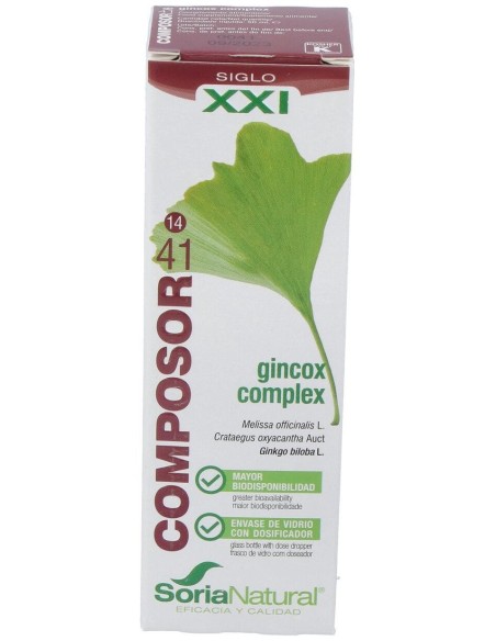Soria Natural Composor 41 - Gincox Complex 50Ml