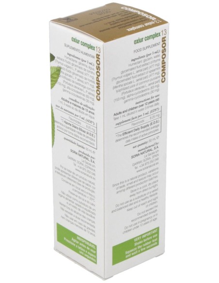 Soria Natural Composor 13 - Oxiur Complex 50Ml