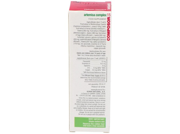 Composor 15 Xxi Artemisa 50Ml Soria Natu