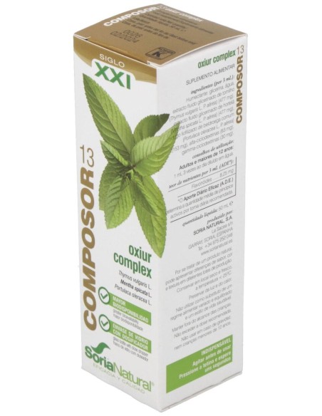 Soria Natural Composor 13 - Oxiur Complex 50Ml