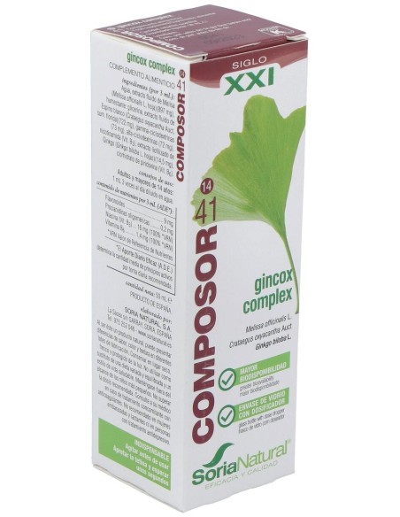 Soria Natural Composor 41 - Gincox Complex 50Ml