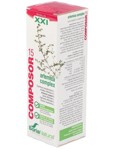 Composor 15 Xxi Artemisa 50Ml Soria Natu
