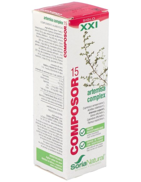 Composor 15 Xxi Artemisa 50Ml Soria Natu