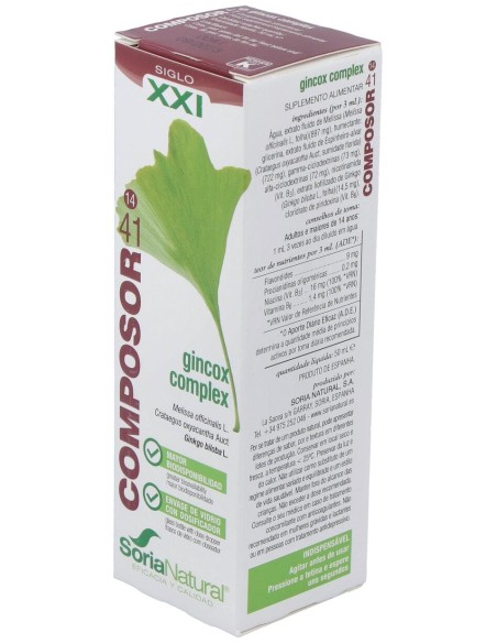 Soria Natural Composor 41 - Gincox Complex 50Ml