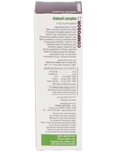 Soria Complemento Composor 17 Xxi Diabesil Complex