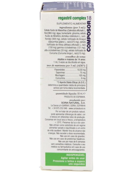 Soria Natural Composor 18 - Regastril Complex 50Ml