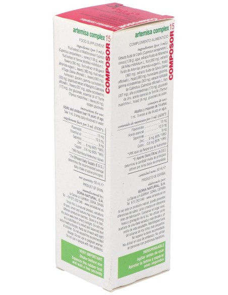 Composor 15 Xxi Artemisa 50Ml Soria Natu