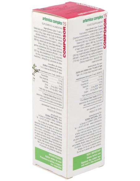 Composor 15 Xxi Artemisa 50Ml Soria Natu