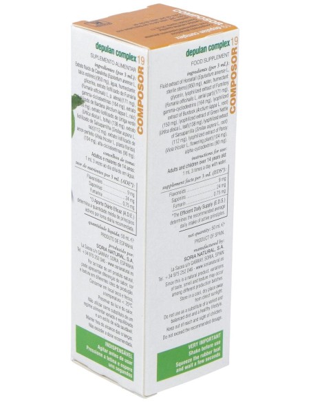 Soria Natural Composor 19 - Depulan Complex 50Ml