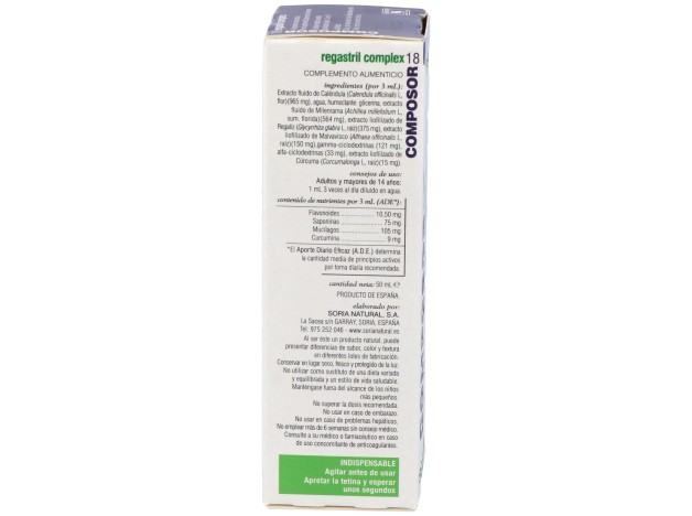 Soria Natural Composor 18 - Regastril Complex 50Ml