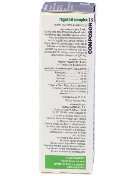 Soria Natural Composor 18 - Regastril Complex 50Ml