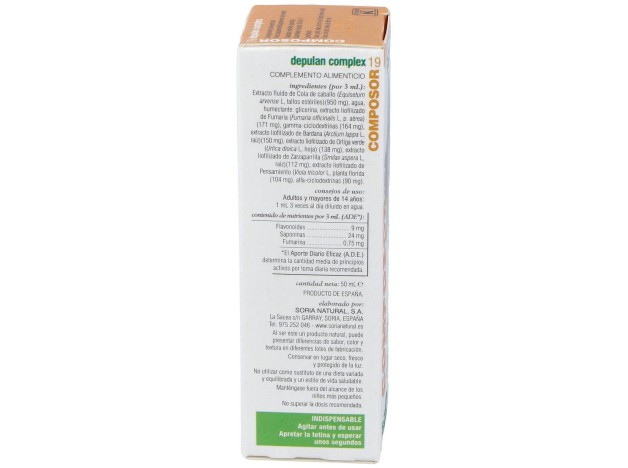 Soria Natural Composor 19 - Depulan Complex 50Ml