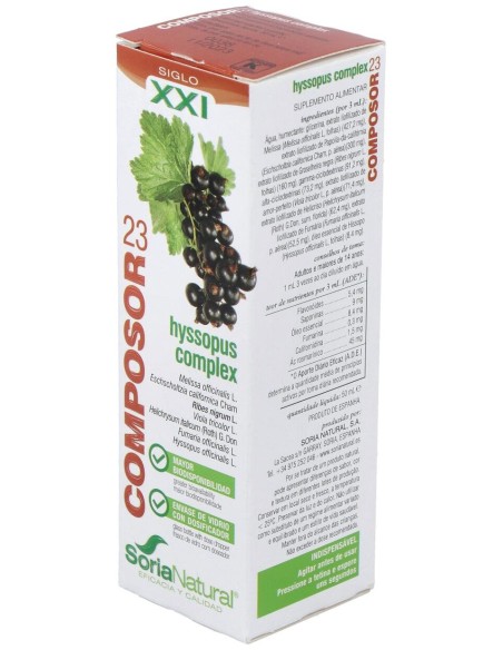 Soria Natural Composor 23 - Hyssopus Complex 50Ml