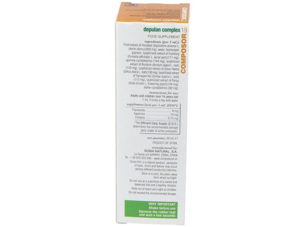 Soria Natural Composor 19 - Depulan Complex 50Ml