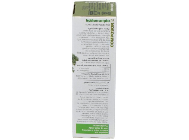 Soria Natural Composor 25 - Lepidium Complex 50Ml