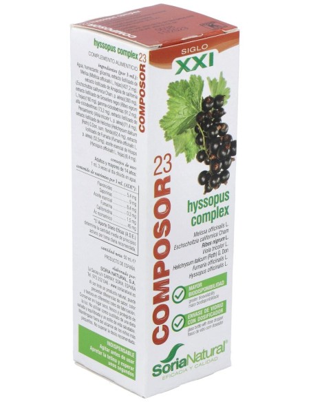 Soria Natural Composor 23 - Hyssopus Complex 50Ml
