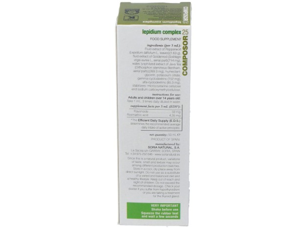Soria Natural Composor 25 - Lepidium Complex 50Ml