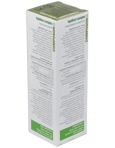 Soria Natural Composor 25 - Lepidium Complex 50Ml