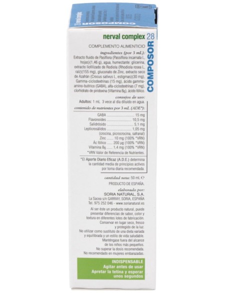 Composor 28 Xxi Nerval Complex 50Ml Sori