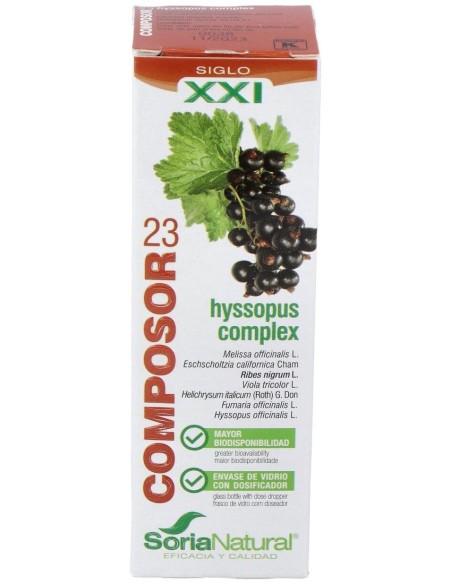 Soria Natural Composor 23 - Hyssopus Complex 50Ml