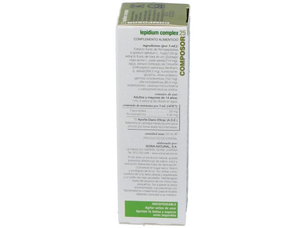 Soria Natural Composor 25 - Lepidium Complex 50Ml