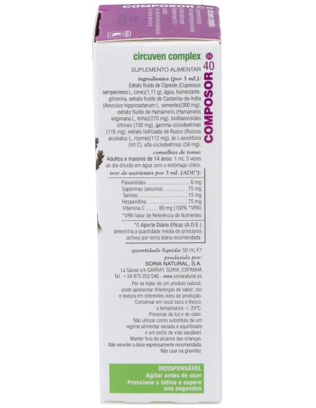 Soria Natural Composor 40 - Circuven Complex 50Ml