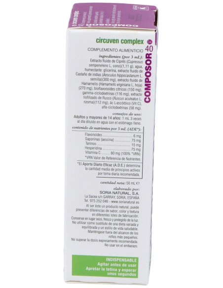 Soria Natural Composor 40 - Circuven Complex 50Ml