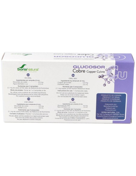 Glucosor Cobre 28Amp.